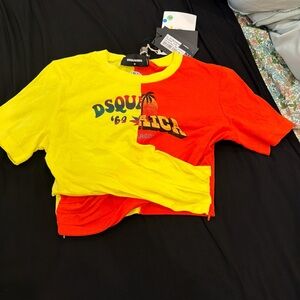 dsquare crop top